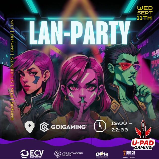Toe aan een geweldige avond vol videogames met leuke mensen? 🚀 Kom naar de allereerste LAN-party van U-Pad, de gaming studentenvereniging van Utrecht! 🎮

Of je nu houdt van Nintendo Switch, pc-games of snelle sim racers – er is voor ieder wat wils! Wil je de vereniging beter leren kennen? Meld je nu aan via de #linkinbio.

Ready… Set… Game! 🎯🔥

_
#gaming #utrecht #studentenvereniging #bordspellen